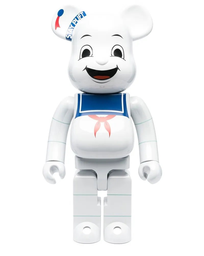 Medicom Toy Stay Puft Marshmallow Man BE@RBRICK Figur Weiß