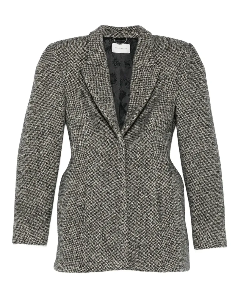 Magda Butrym hourglass blazer - Schwarz Schwarz