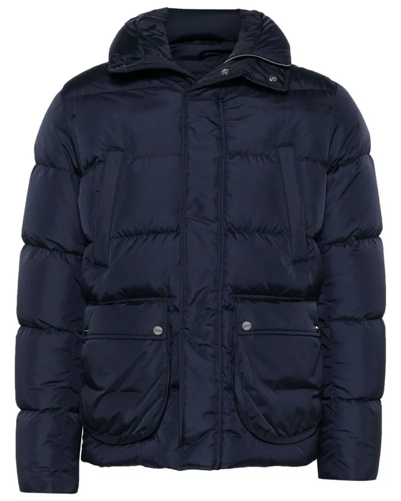 Herno Gefütterte Kapuzenjacke - Blau Blau
