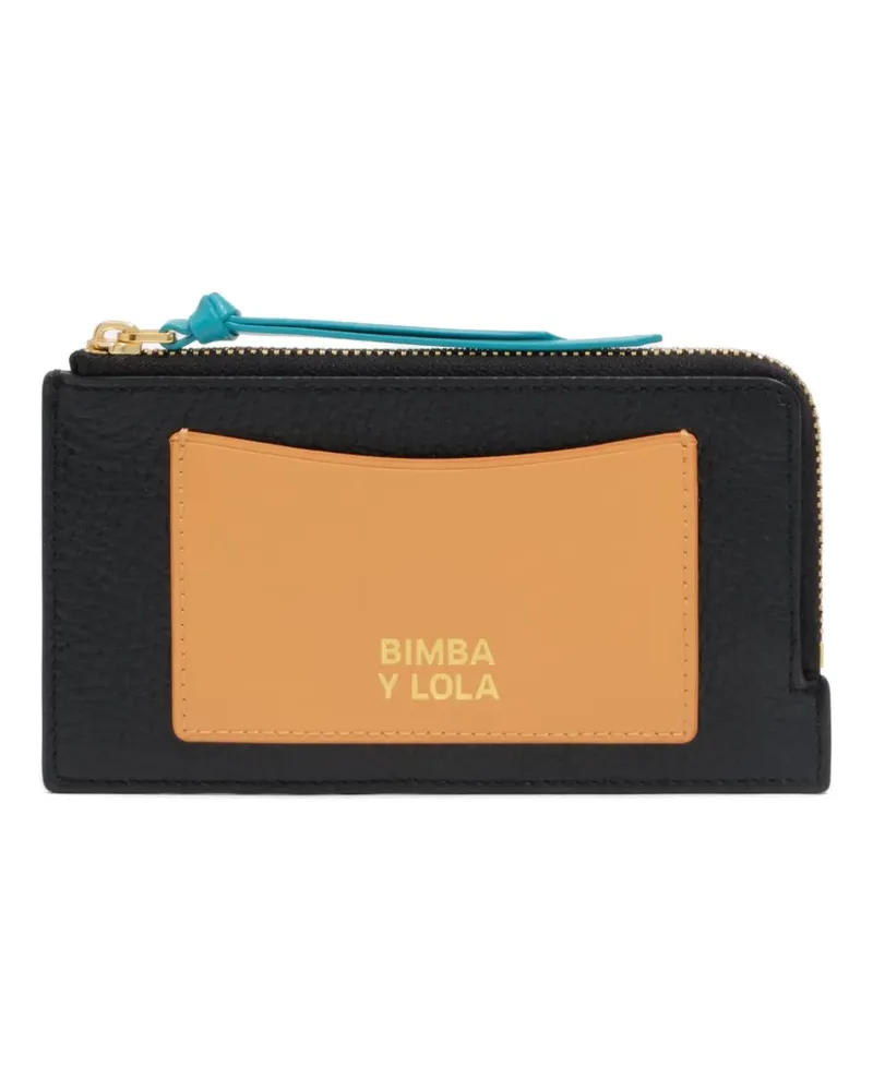 BIMBA Y LOLA zip-fastening leather wallet - Schwarz Schwarz