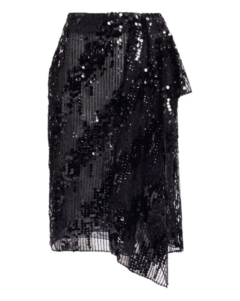 Elie Saab zip-fastening midi skirt - Schwarz Schwarz