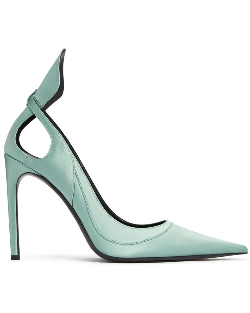 Nina Ricci Satin-Pumps 105mm - Blau Blau