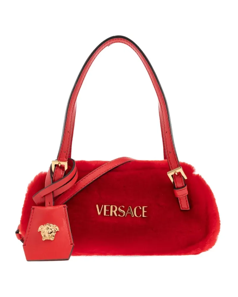 Versace Mini Tag Bowling Schultertasche - Rot Rot