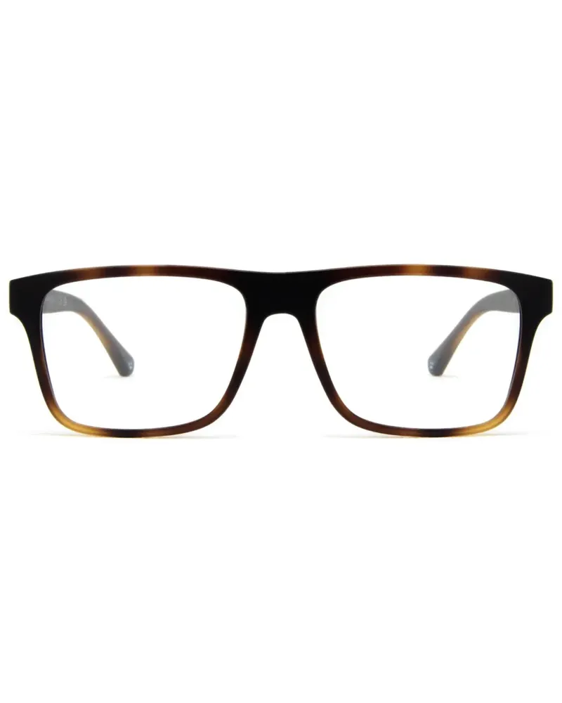 Emporio Armani Brille in Schildpattoptik - Braun Braun