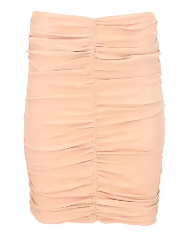 Tom Ford Geraffter Minirock - Nude Nude