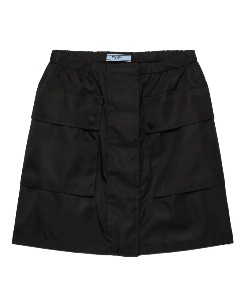 Prada Minirock mit elastischem Bund - Schwarz Schwarz