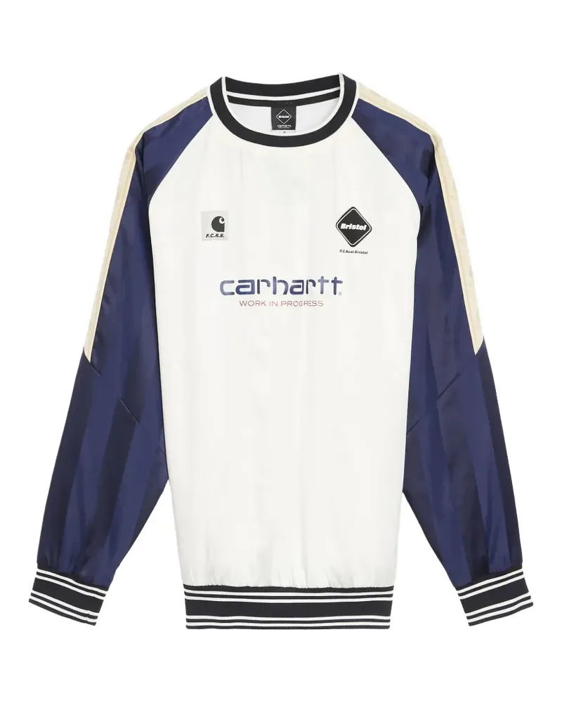 Carhartt WIP x F.C.Real Bristol Warm Up Piste sweatshirt - Weiß Weiß