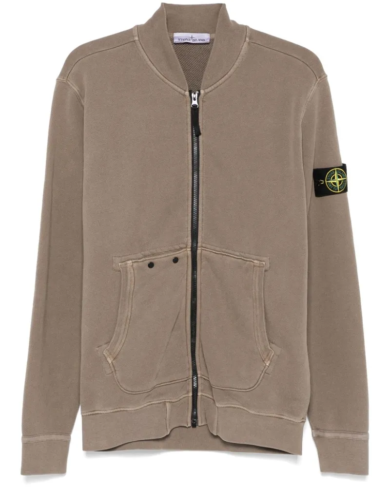 Stone Island Sweatshirt mit Reißverschluss - Braun Braun