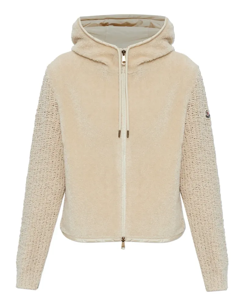 Moncler zip-fastening sweatshirt - Nude Nude