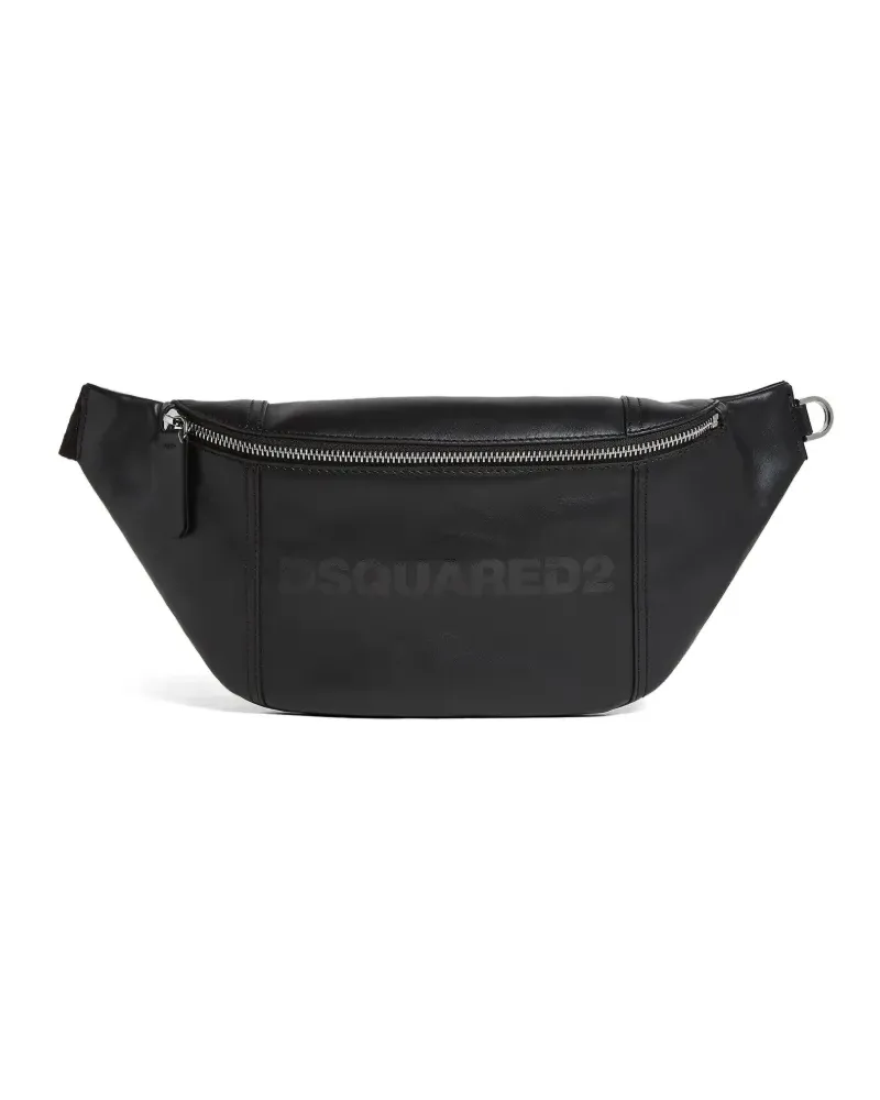 Dsquared2 Gürteltasche aus Leder - Schwarz Schwarz
