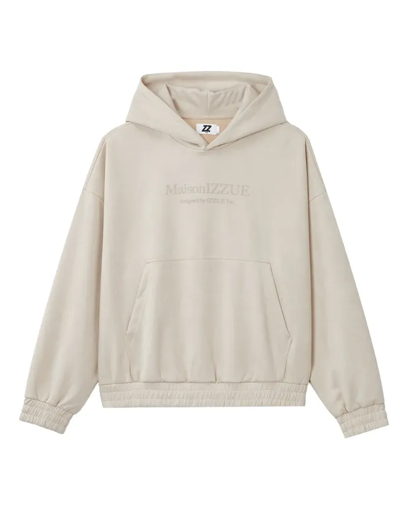 Izzue Hoodie mit Logo-Print - Nude Nude