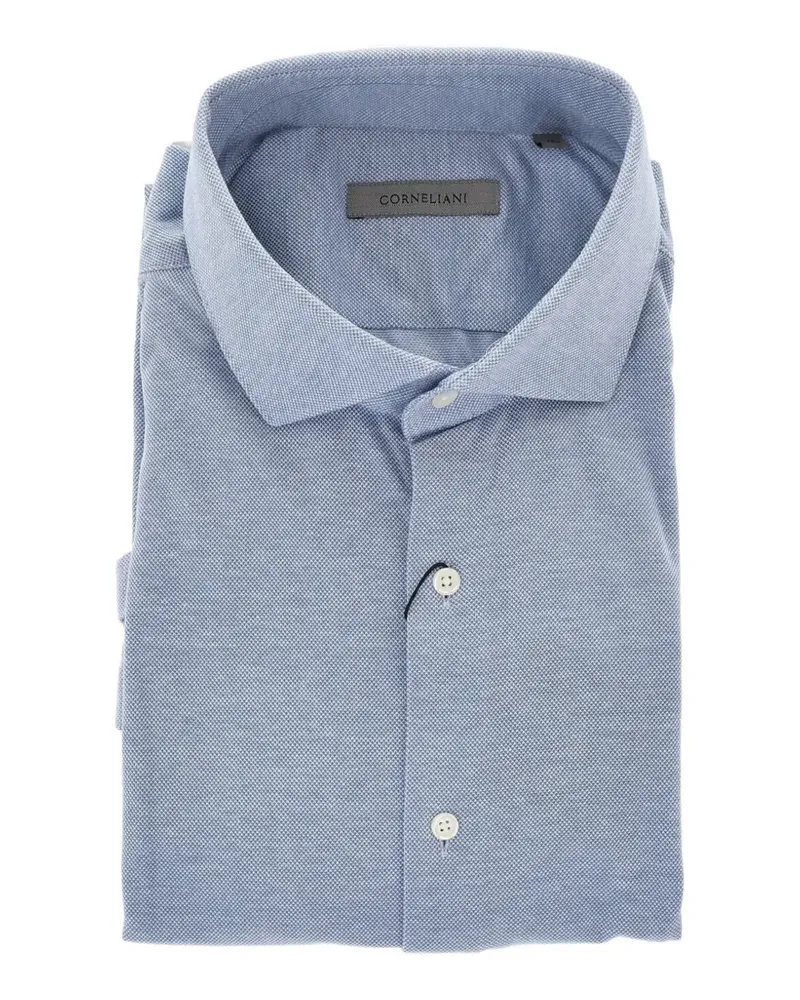 Corneliani patterned cotton shirt - Blau Blau