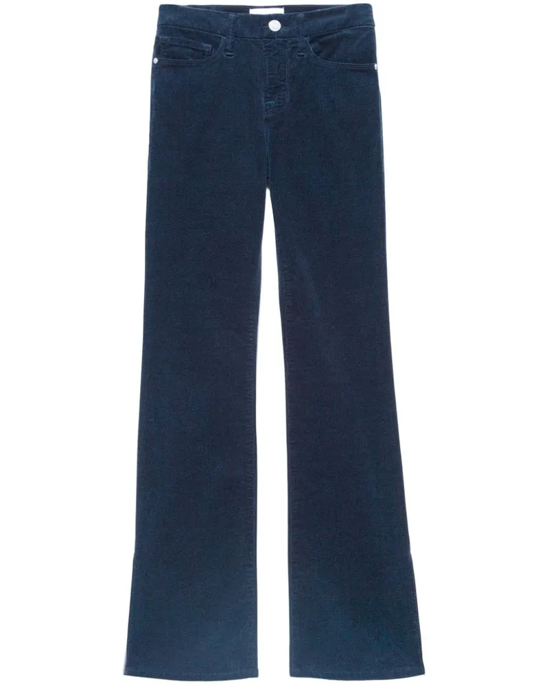 Frame Denim Halbhohe Schlagjeans - Blau Blau