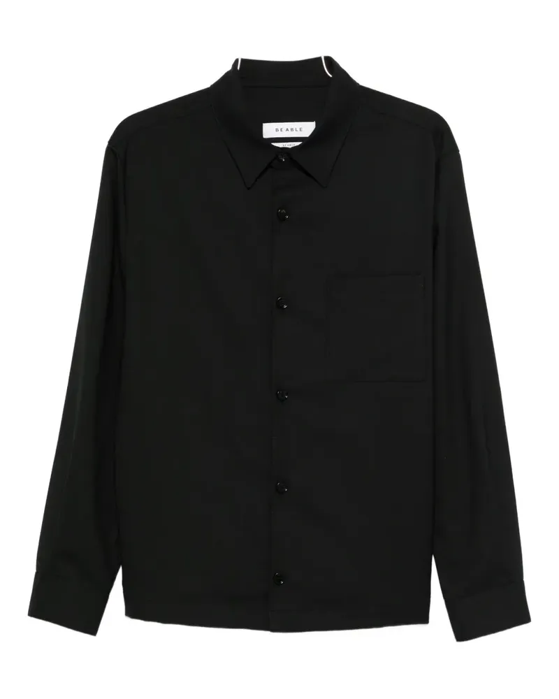 Be Able Klassisches Langarmshirt - Schwarz Schwarz