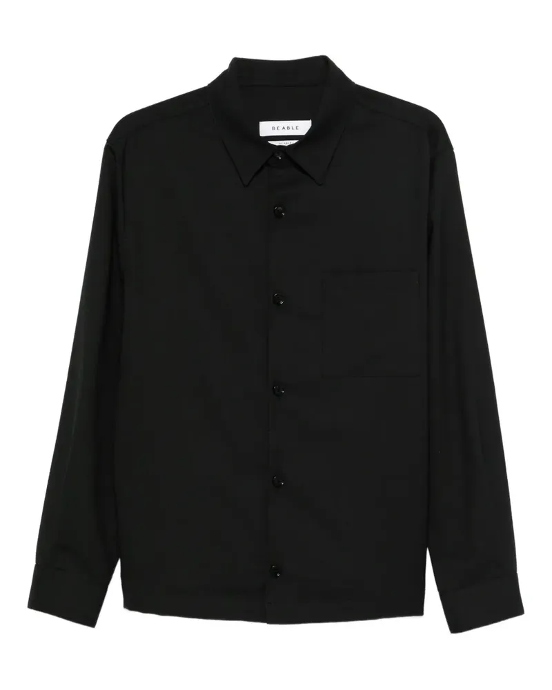 Be Able Klassisches Langarmshirt - Schwarz Schwarz