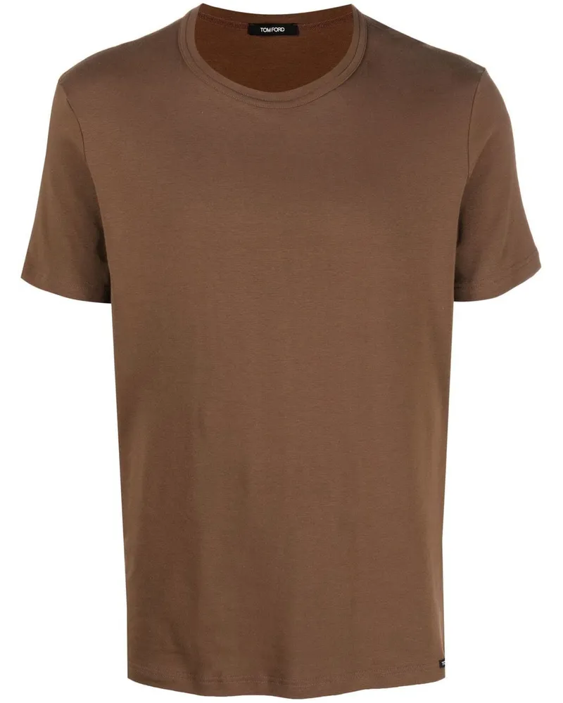 Tom Ford T-Shirt mit rundem Ausschnitt - Braun Braun
