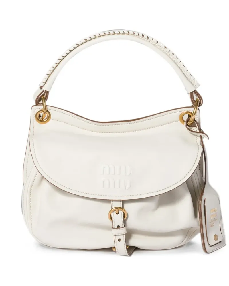 Miu Miu Rendez-vous Tasche aus Nappaleder - Weiß Weiß
