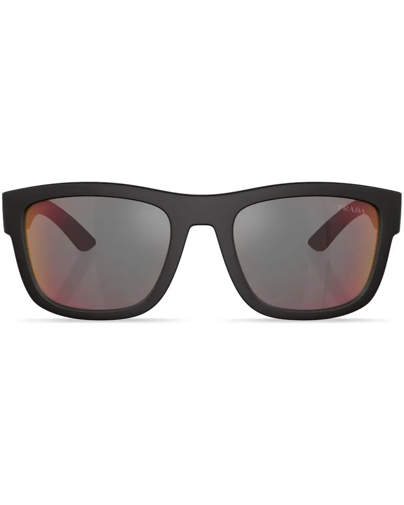 Prada Eckige PS01WS Sonnenbrille - Schwarz Schwarz