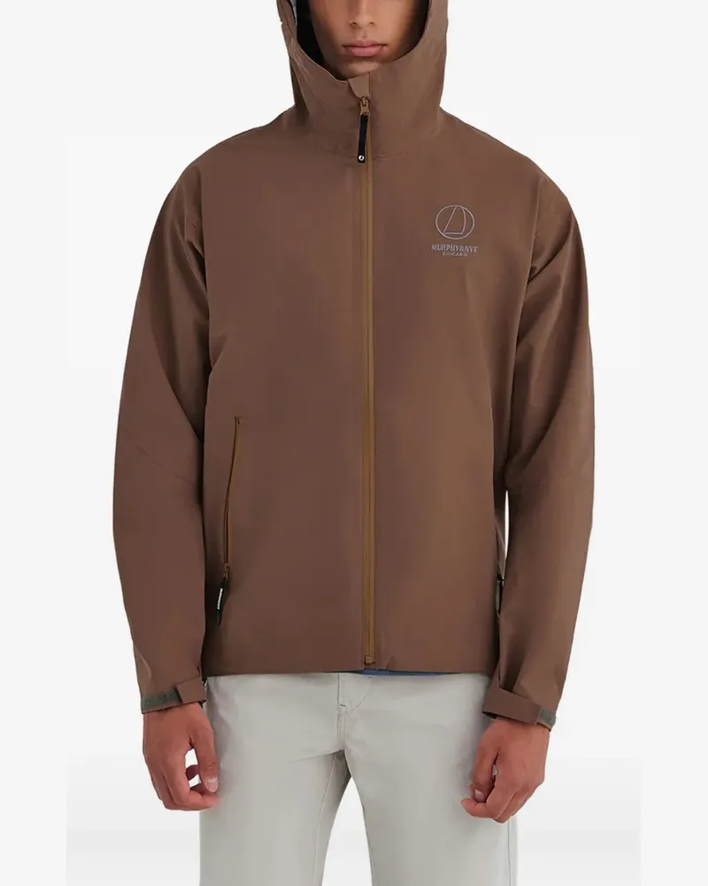 Murphy & Nye Ranger hooded logo-print jacket - Braun Braun