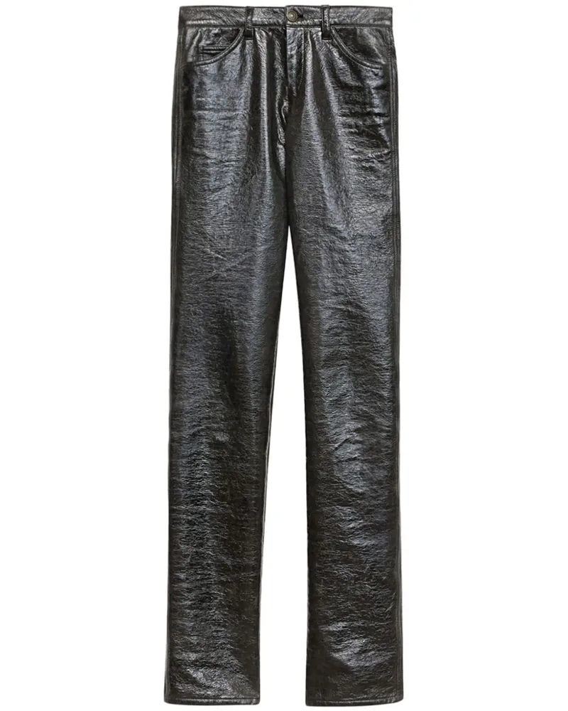 Isabel Marant Lovis Hose aus Vinyl - Grau Grau