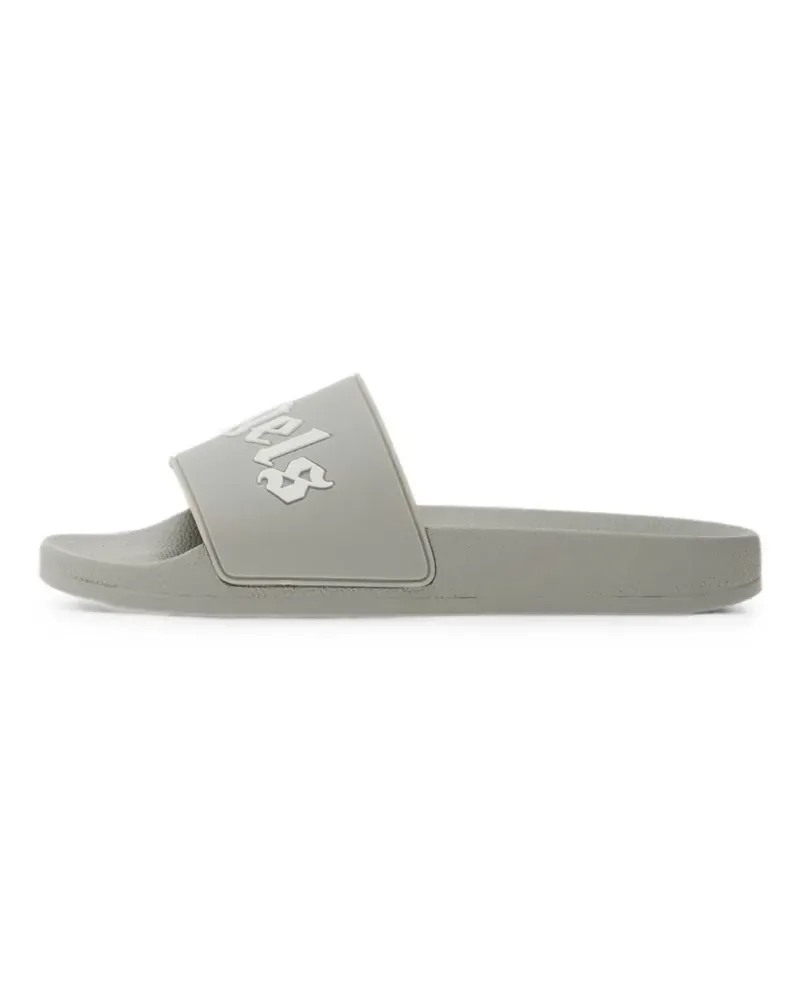 Palm Angels logo-print slippers - Grau Grau