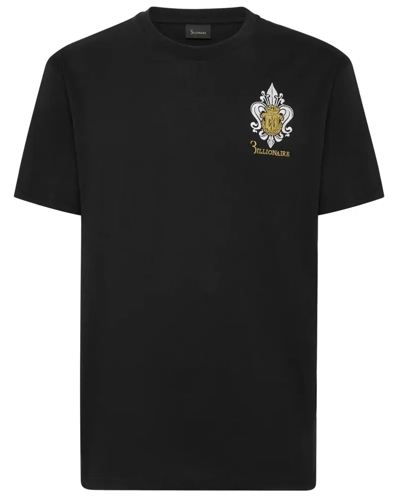 Billionaire Fleur-de-Lis T-Shirt - Schwarz Schwarz