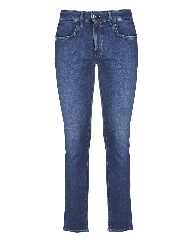 PT TORINO Jeans mit Logo-Patch - Blau Blau
