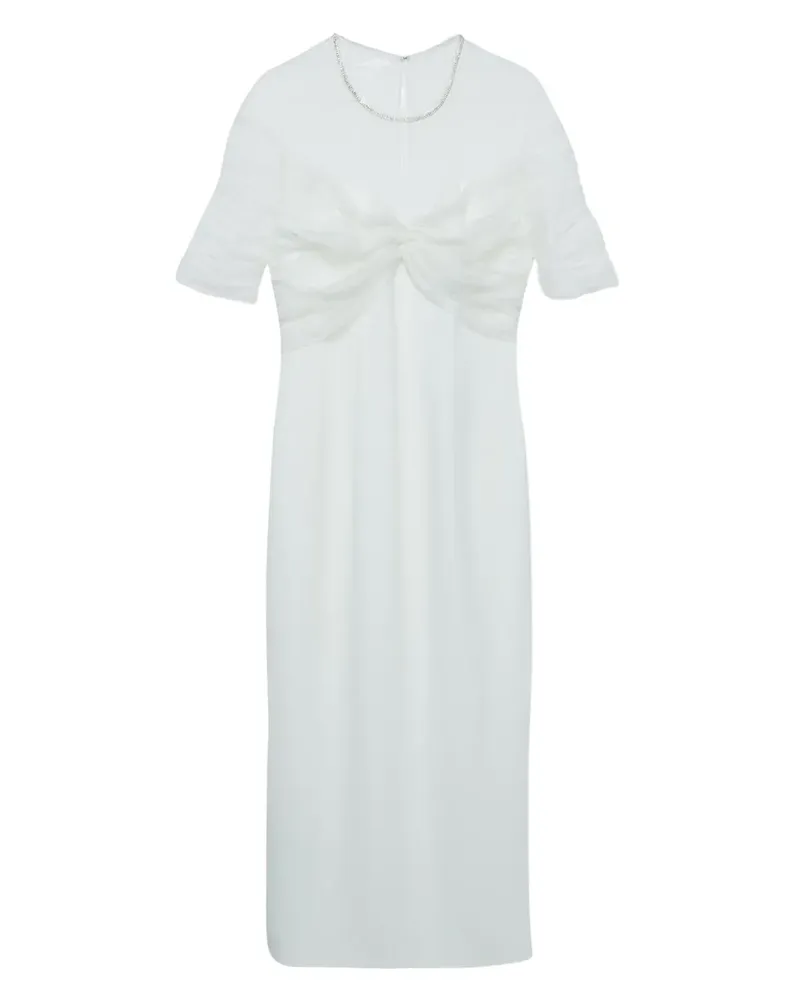 Jenny Packham Pre-owned Kleid mit gerafftem Oberteil - Weiß Weiß