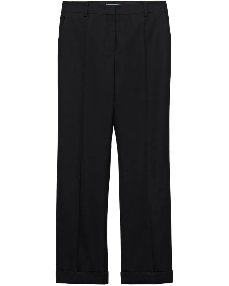 Prada Hose aus Gabardine - Schwarz Schwarz