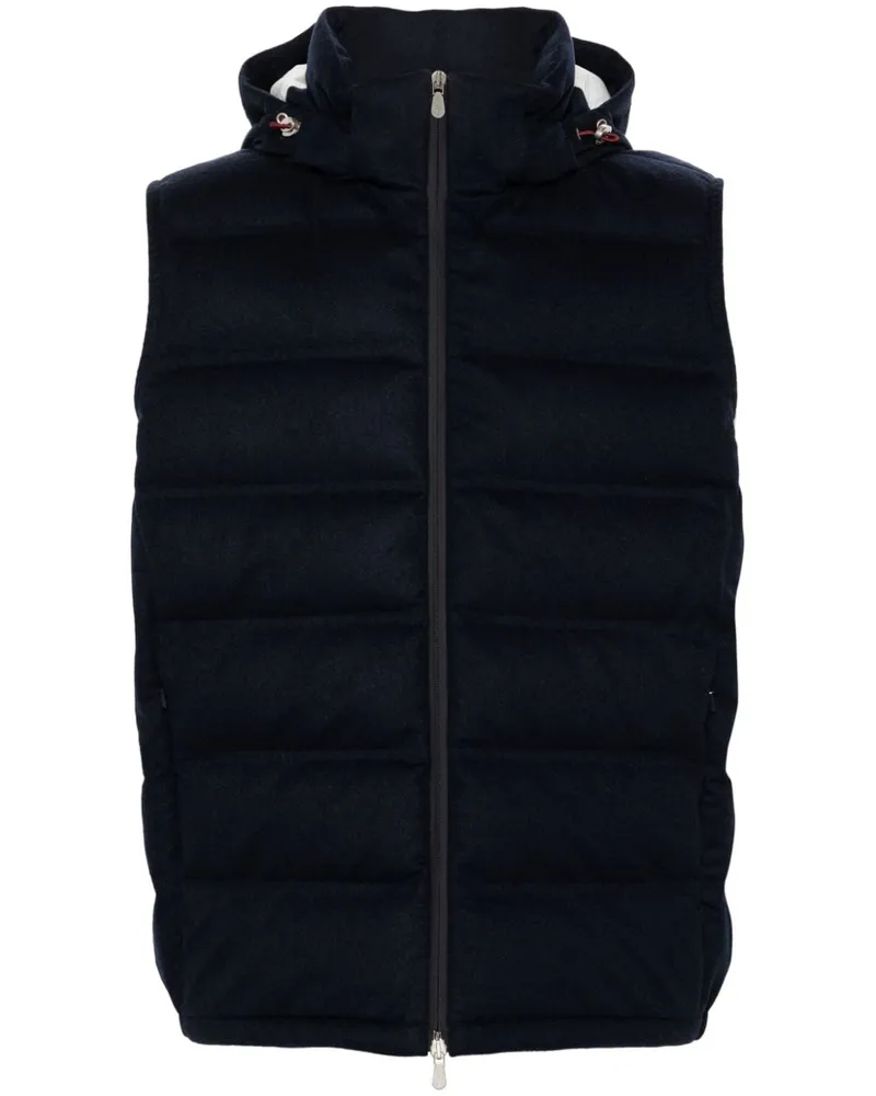 Brunello Cucinelli Gesteppte Weste - Blau Blau