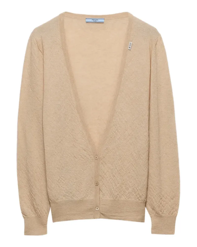 Prada Cardigan aus Kaschmir - Nude Nude