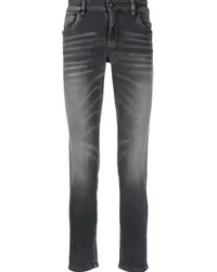 Salvatore Santoro Ausgeblichene Skinny-Jeans Schwarz