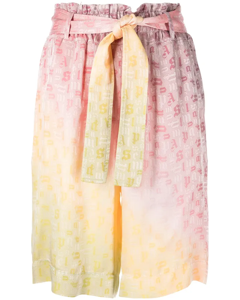 Palm Angels Shorts mit Monogramm-Print - Rosa Rosa