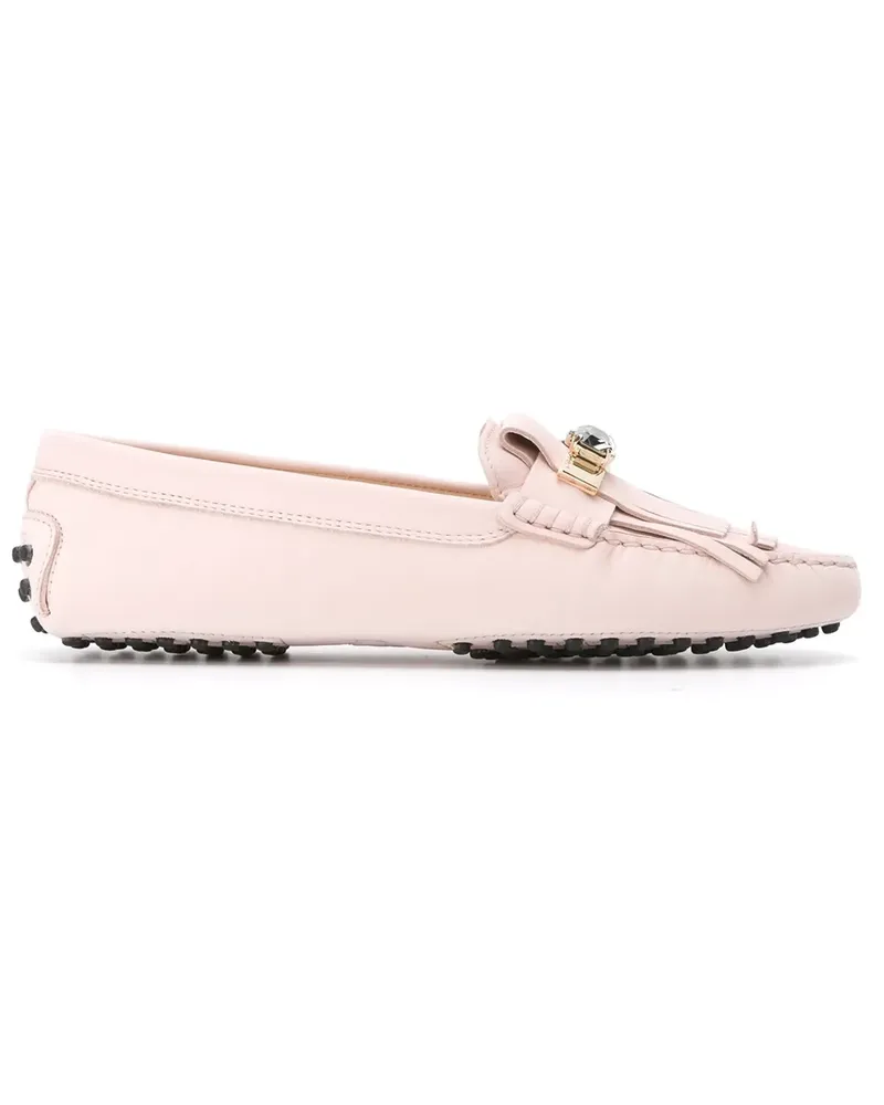 TOD'S Gommini' Loafer mit Fransen - Rosa Rosa