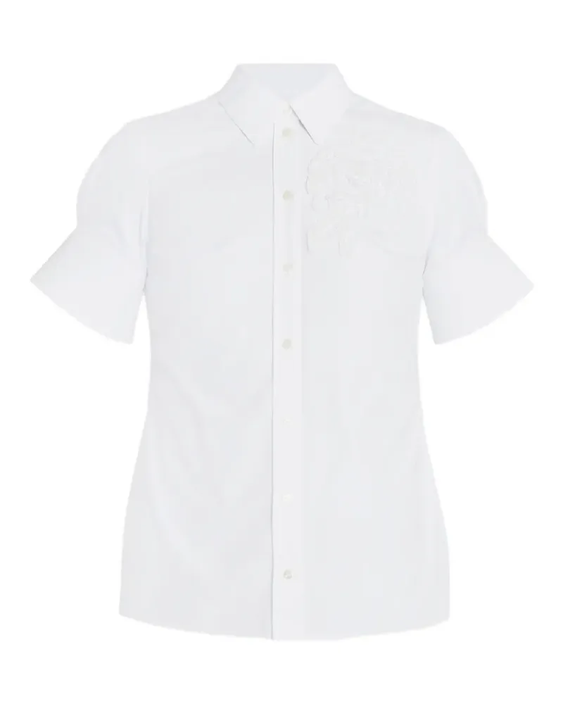Erdem Kurzärmeliges Hemd - Weiß Weiß