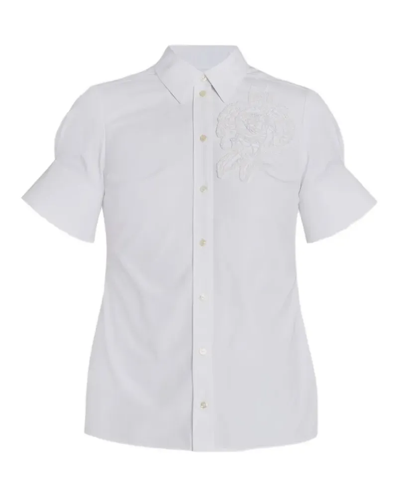 Erdem Kurzärmeliges Hemd - Weiß Weiß