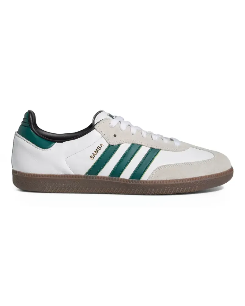 adidas Gestreifte Samba OG Sneakers - Weiß Weiß