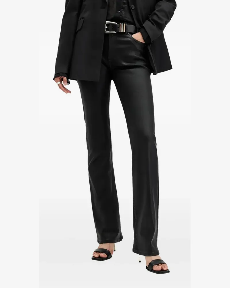 AllSaints Beschichtete Jeans - Schwarz Schwarz