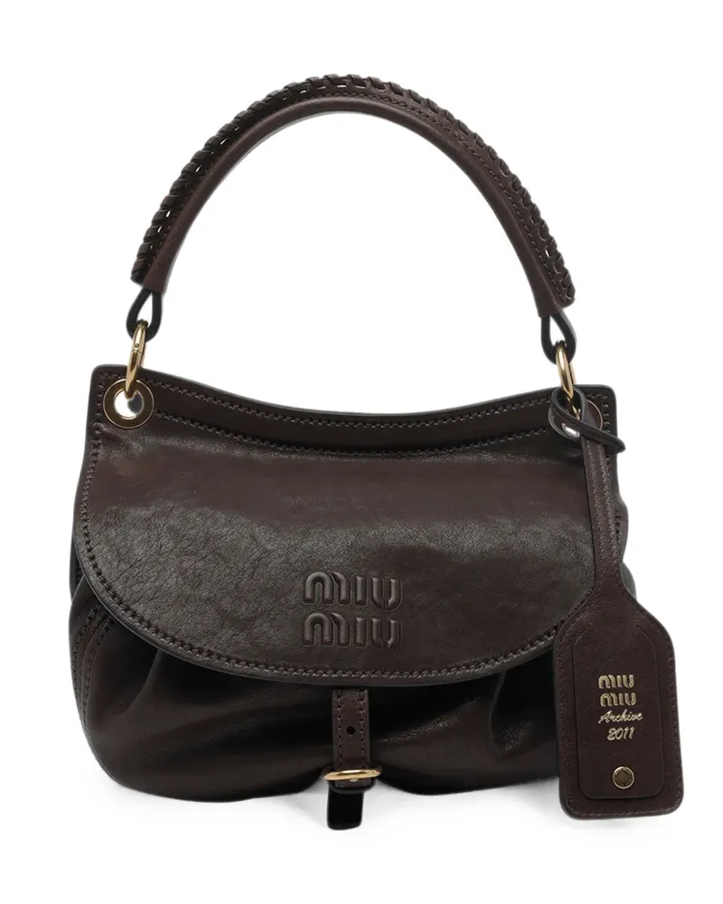 Miu Miu Rendez-vous Tasche aus Nappaleder - Braun Braun