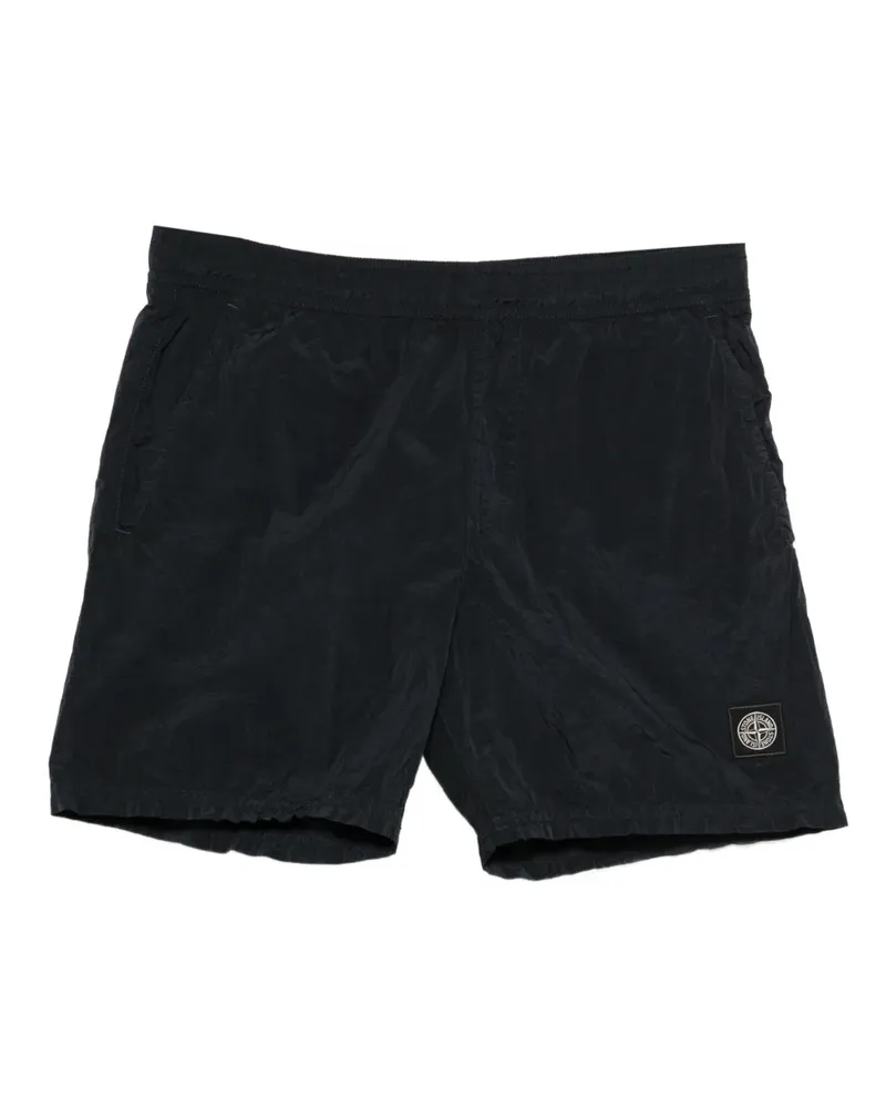 Stone Island logo-patch swim shorts - Nude Nude