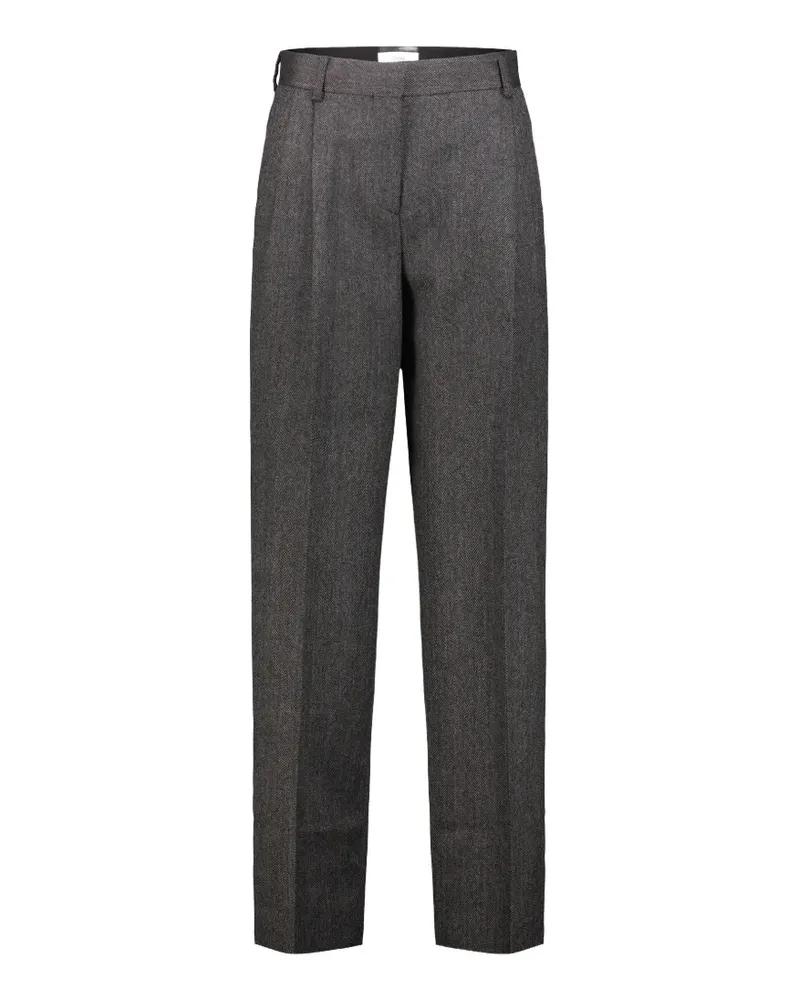 Totême Hose mit Fischgrätenmuster - Grau Grau