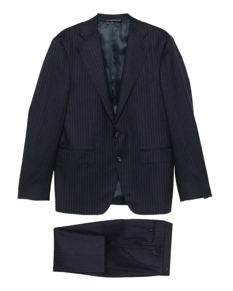 Canali Anzug mit Nadelstreifen - Blau Blau