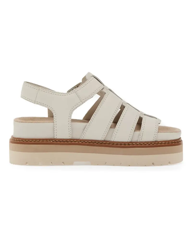 Clarks buckle platform sandals - Weiß Weiß