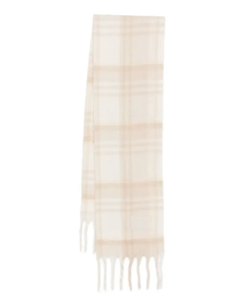 Napapijri checked fringed scarf - Nude Nude