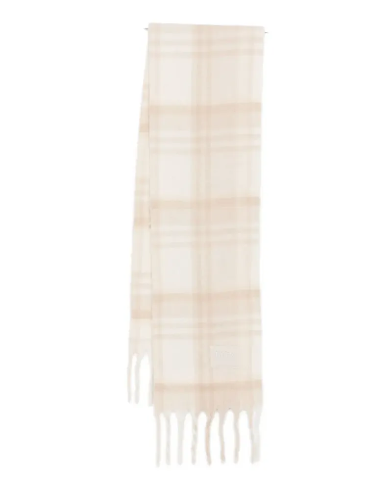 Napapijri checked fringed scarf - Nude Nude