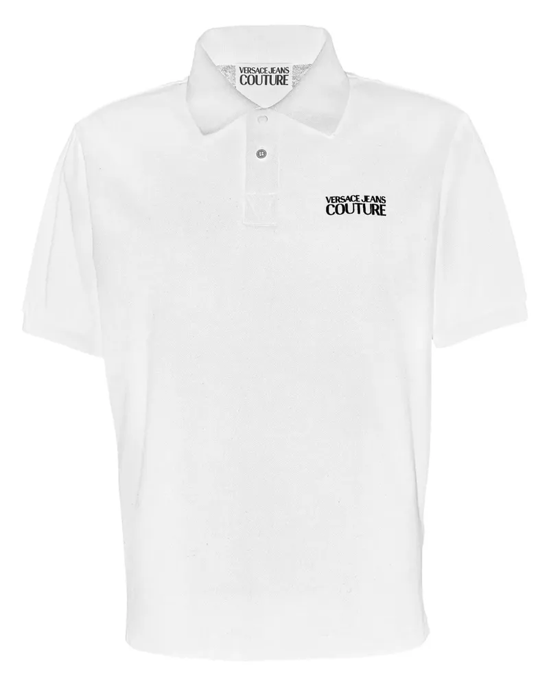 Versace Jeans Poloshirt mit Logo - Weiß Weiß