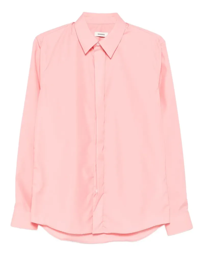 Sandro Button-down-Hemd aus Baumwolle - Rosa Rosa