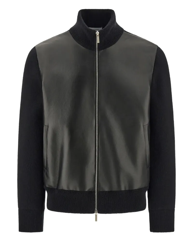 Ferragamo Klassische Lederjacke - Schwarz Schwarz