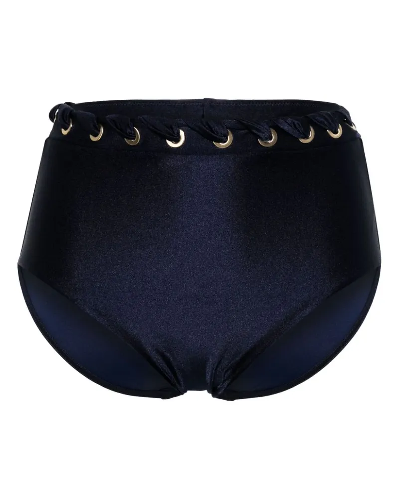 Zimmermann Alight Bikinihöschen mit hohem Bund - Blau Blau