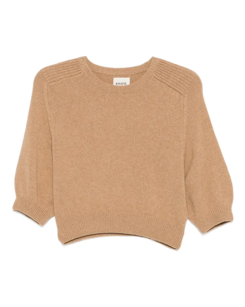 KHAITE Lorelai Pullover mit Rundhalsausschnitt - Nude Nude